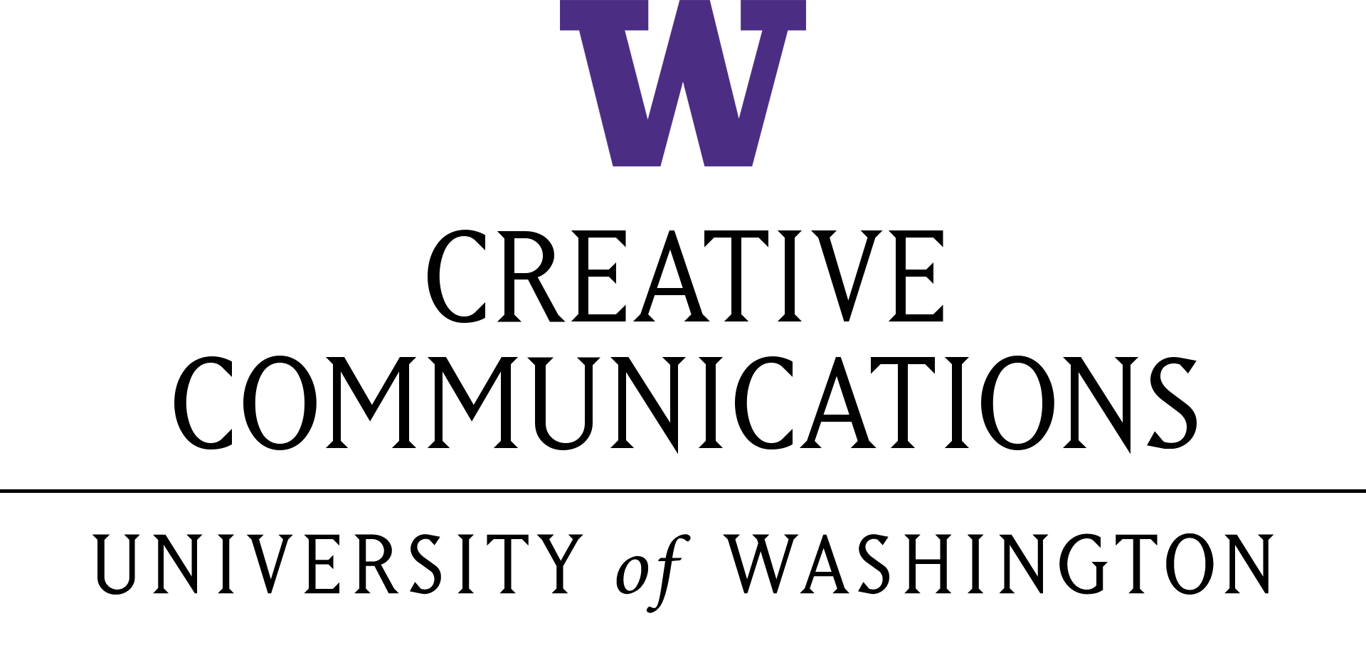 University of Washington Creative Communications Logo